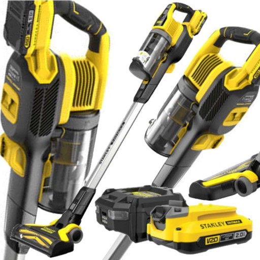 Odkurzacz ręczny pionowy akumulatorowy 18 V STANLEY FATMAX V20 AKU. 2Ah+ŁAD