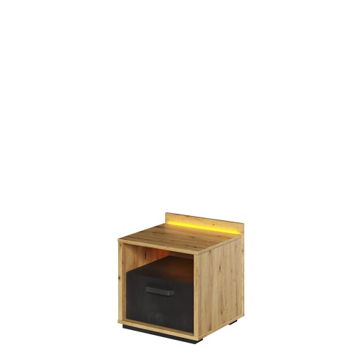 Stolik szafka nocna QUBIC QB-10 + LED komoda