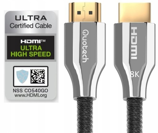 Kabel HDMI 2.1 Ultra High Speed 8K PREMIUM 1m