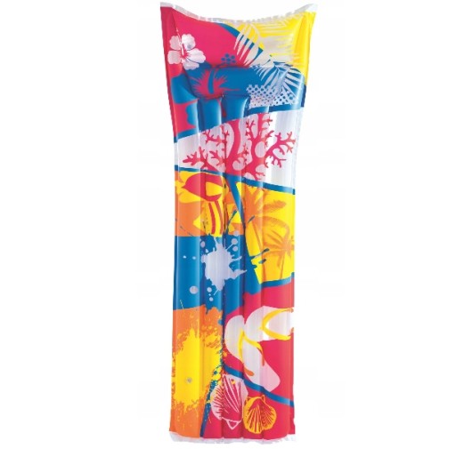 DMUCHANY KOLOROWY MATERAC DO PŁYWANIA NA BASEN PLAŻĘ 183x69CM RÓŻNE KOLORY