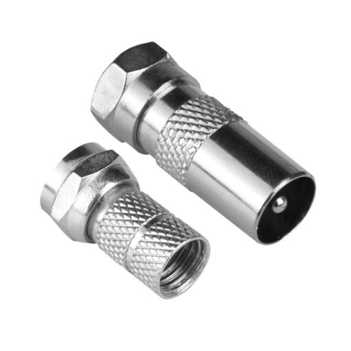 Adapter wtyk F-wtyk TV + wtyk F