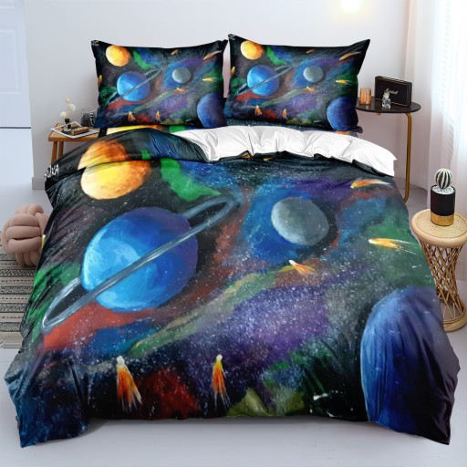 KOMPLET POŚCIEL POSZEWKA 200x220 KOSMOS I A