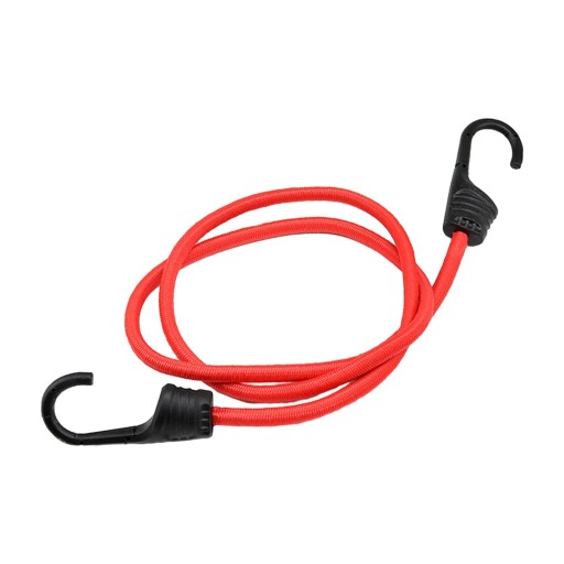 Rowerowa linka bungee, elastyczny pasek, przenośny bagażnik czerwony 100 cm