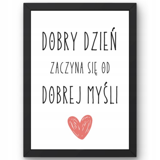 OBRAZ DO PRZEDPOKOJU SALONU KUCHNI Z NAPISEM RAMKA