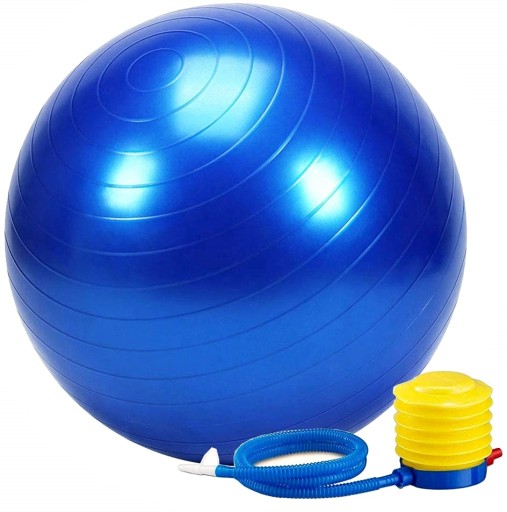 Piłka gimnastyczna do ćwiczeń fitness 75cm pompka