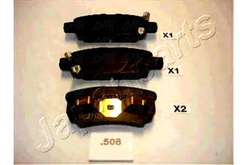 KLOCKI HAMULCOWE JAPANPARTS 5191271AA 5191271AC V2