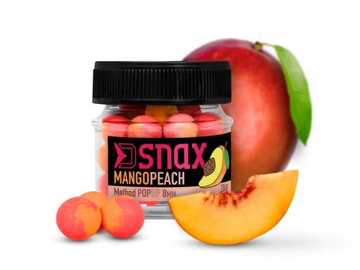 Kulki proteinowe pływające POP UP 12mm 20g Mango-Brzoskwinia