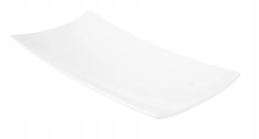 PÓŁMISEK PORCELANOWY BIAŁY NA PRZEKĄSKI 18x9 CM