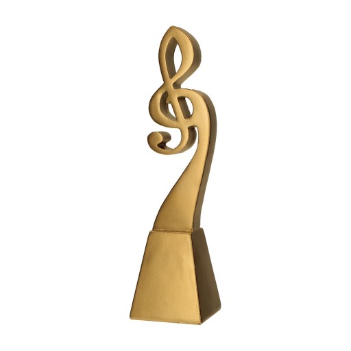 Statuetka nagroda figurka z tabliczką logo