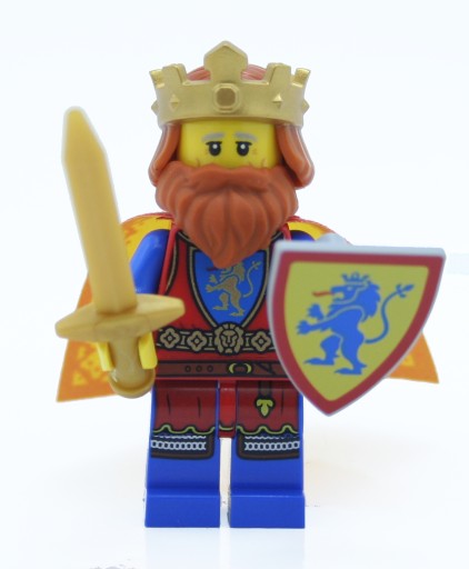 LEGO Castle Rycerz król peleryna Herbu LEW figurki