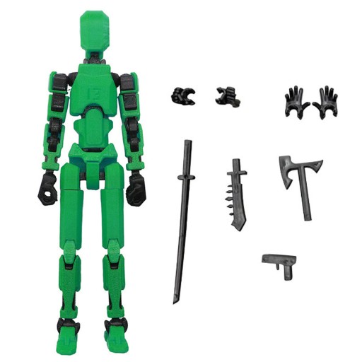 Wydrukowana w 3D figurka wieloprzegubowego modelu robota ruchoma figurka stawu