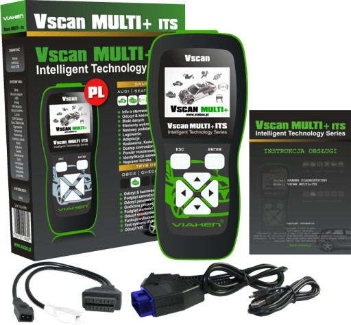 Profesjonalny Vscan MULTI ITS 2w1 VAG + OBD2 PL