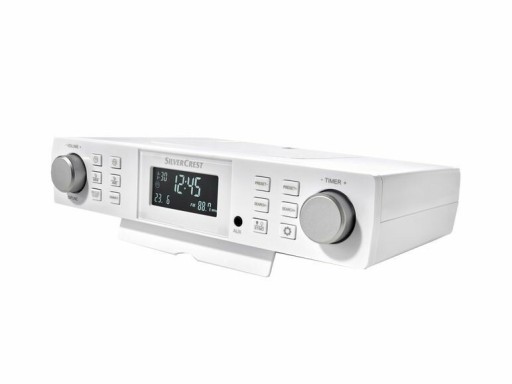 RADIO KUCHENNE PODWIESZANE STEREO AUX LED 2-KOLORY