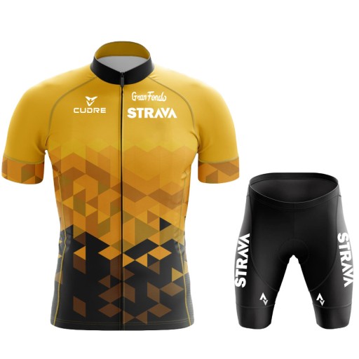 STRÓJ ROWEROWY STRAVA SPODENKI ŻELOWE KOSZULKA