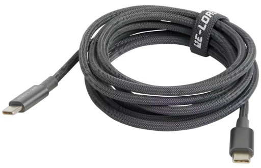 Kabel USB-C do USB-C Re-load 2m 100W w oplocie