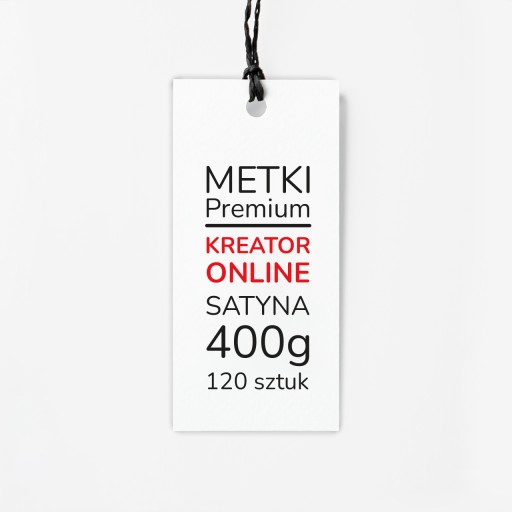 Metki Premium Satyna 120 szt. 400g KREATOR szablon