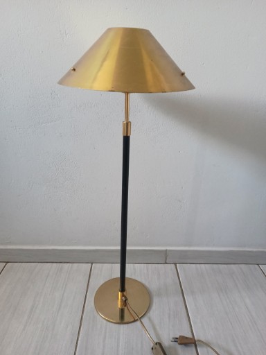 MOSIĘŻNA LAMPKA GABINETOWA HUSTADT LEUCHTEN LAMPA STOŁOWA MOSIĄDZ Z PRL