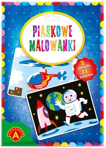 PIASKOWE MALOWANKI ASTRONAUTA HELIKOPTER od 6 LAT