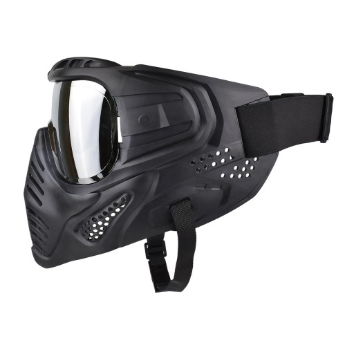 Maska taktyczna pełnotwarzowa, maski Airsoft Ochrona oczu dla CS Silver Lens