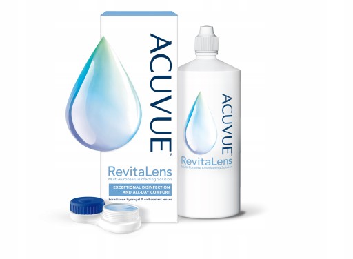 Płyn do soczewek Acuvue Revitalens 360 ml podnosi komfort noszenia soczewek