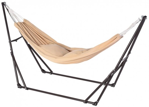 Hamak ogrodowy ze stelażem i drążkiem Halo-Fit Relax