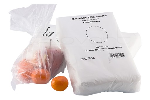 Woreczki torebki foliowe HDPE śniadaniowe 26x35cm