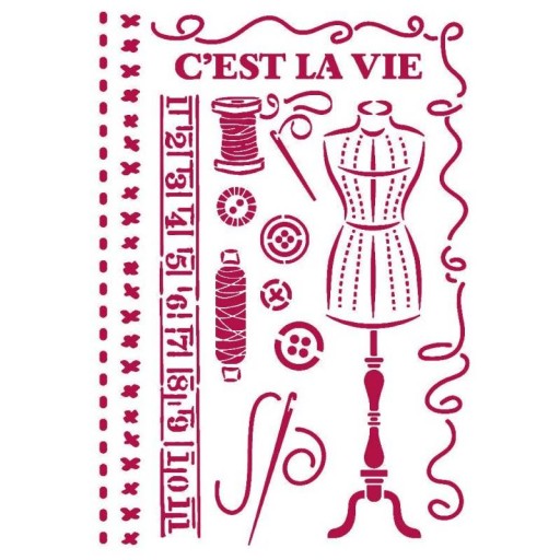 SZABLON MASKA A4 Stamperia - Threads pracownia