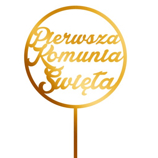 Topper Toper komunijny- złoty TKZ-20
