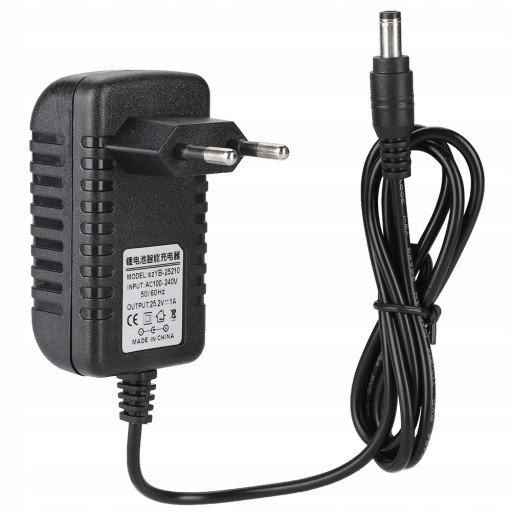 Adapter ładowarki litowo-jonowej 25,2 V / 1 A