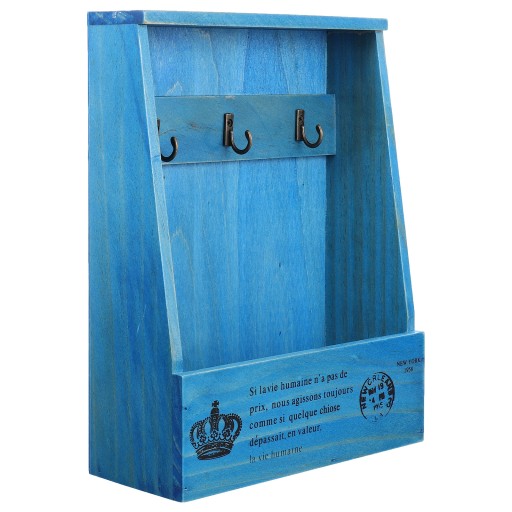 LOCKER VINTAGE DECOR WISZĄCA SKRZYNKA NA KLUCZE WSPORNIKI PÓŁEK
