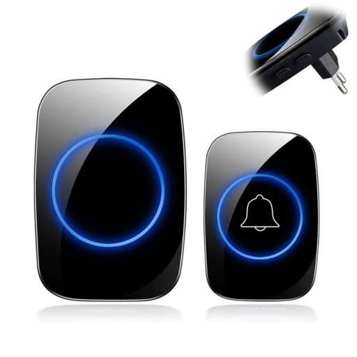 BEZPRZEWODOWY DZWONEK DO DRZWI DOORBELL IP44 300m