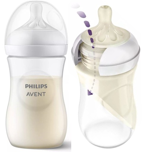 Philips Avent NATURAL Butelka 330ml RESPONSE 3m+