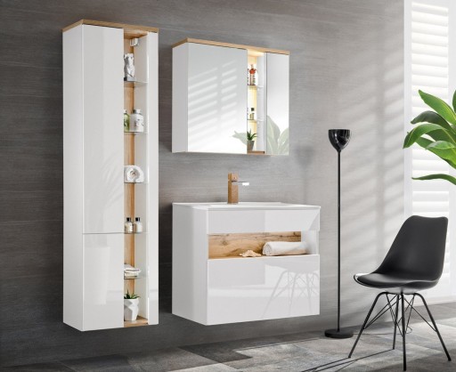 Zestaw mebli łazienkowych Bahama White 80 cm
