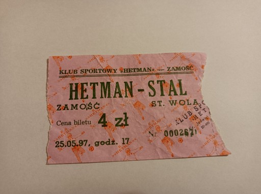 HETMAN ZAMOŚĆ - STAL STALOWA WOLA 25-05-1997