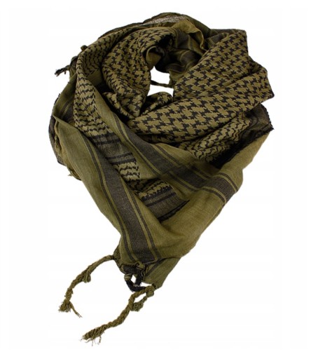 ARAFATKA CHUSTA KEFIJA SHEMAGH WOJSKOWA MIL-TEC 110X110cm OLIVE CZARNA