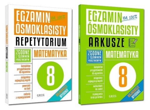 EGZAMIN ÓSMOKLASISTY 2023 MATEMATYKA REPETYTORIUM + ARKUSZE