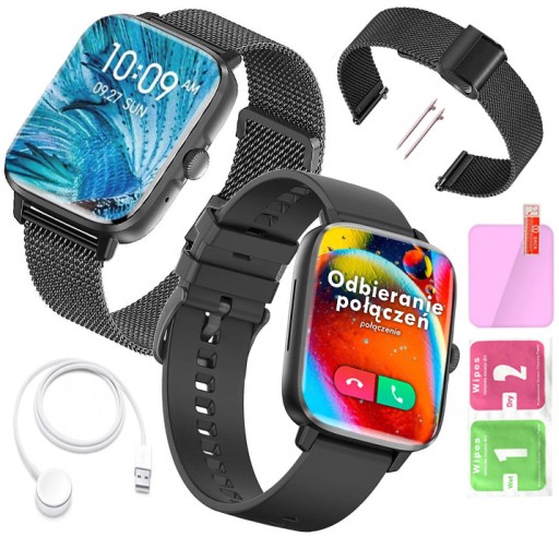 SMARTWATCH MĘSKI DAMSKI ZEGAREK ROZMOWY GPS NFC PL