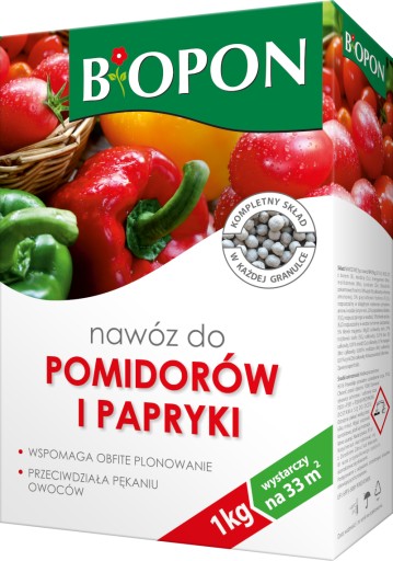 BIOPON Nawóz do pomidorów i papryki granulat 1kg