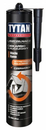 TYTAN USZCZELNIACZ DEKARSKI KAUCZUKOWY CZERWONY