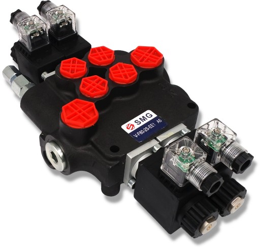 ROZDZIELACZ HYDRAULICZNY ELEKTRYCZNY 2 SEK 80L 24V