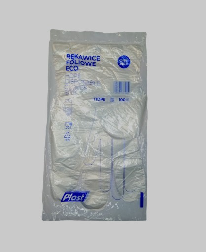 Rękawice foliowe HDPE r. UNIWERSALNY zrywki