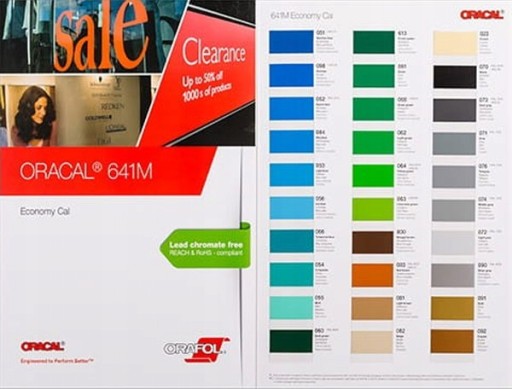 ORACAL 641 MAT | WZORNIK FOLII PLOTEROWYCH MEBLOWYCH REKLAMOWYCH 59 KOLORÓW