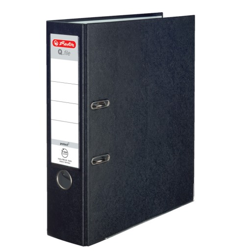 Segregator Q.file 8 cm Teczka Organizer na Dokumenty czarny