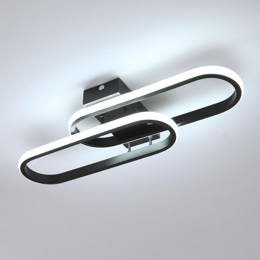 LAMPA SUFITOWA LED PLAFON RING LAMPA WISZACA CZARNA ŚCIEMNIALNA PILOT
