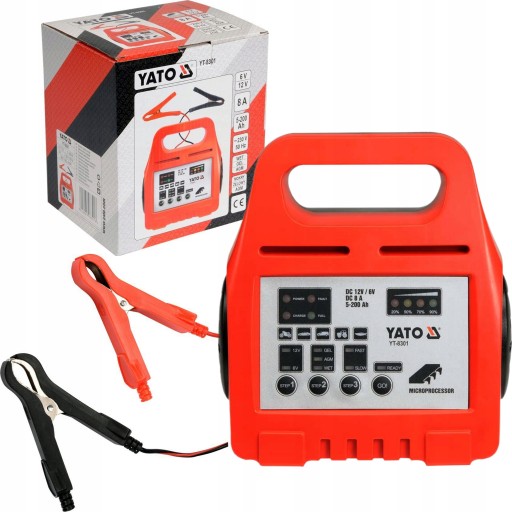 YATO PROSTOWNIK ELEKTRONICZNY 6/12V 200Ah YT-8301