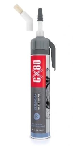 CX80 SMAR CERAMICZNY KERAMICX Aplikator + pędzel na temperature temperatura