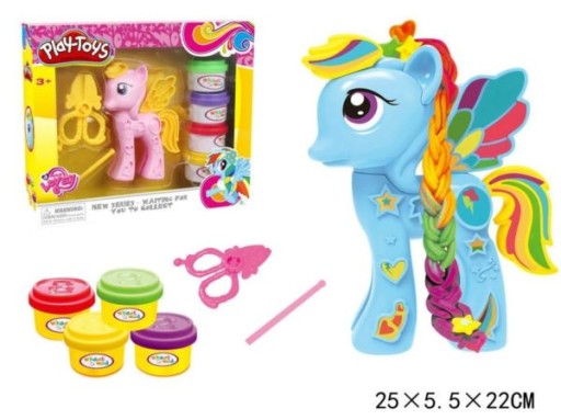 ZESTAW CIASTOLINA JEDNOROŻEC LITTLE PONY 15 CM