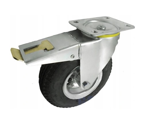 KOŁO KÓŁKO POMPOWANE SKRĘTNE HAMULCEM 225 mm 70kg