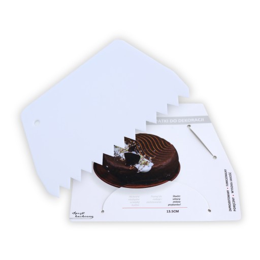 Łopatka szpatułka packa do tortu - ząbki - 13,5 cm