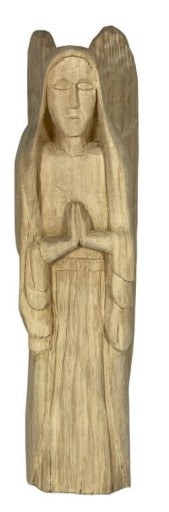 RZEŹBA - ANIOŁEK Z DREWNA, DREWNIANA